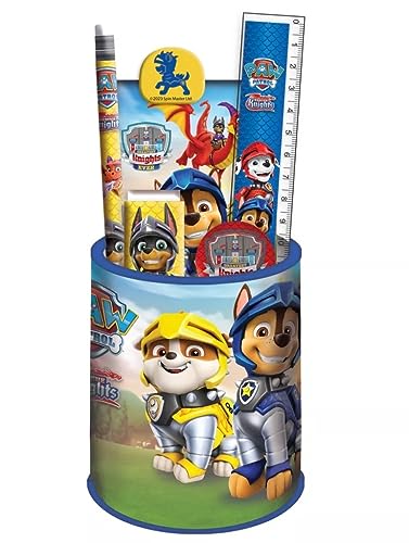 Paw Patrol Schreibset | Kinder Schreibwarenset | Stift, Lineal, Spitzer, Radiergummi (7-teilig - Set 2) von Palleon