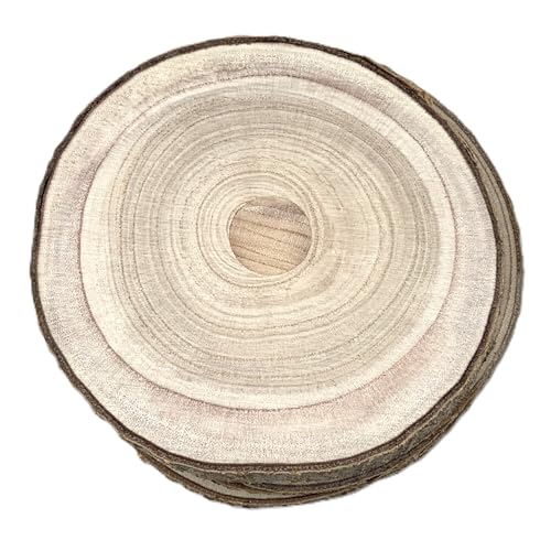 Unlackierte Holzscheiben, 6-teiliges Set, runde Holzscheiben für Bastelarbeiten, Hochzeitsdekoration, Tafelaufsätze, Türschild-Dekor (25,4-30,5 cm) von Palmhomee