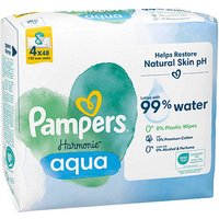 Pampers® Feuchttücher aqua Harmonie™ 1-lagig weiß, 192 St. von Pampers®