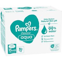 Pampers® Feuchttücher aqua Harmonie™ 1-lagig weiß, 720 St. von Pampers®