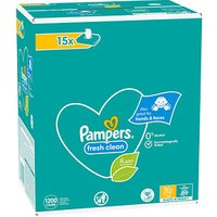 Pampers® Feuchttücher fresh clean 1-lagig weiß, 1.200 St. von Pampers®