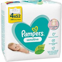 Pampers® Feuchttücher sensitive 1-lagig weiß, 208 St. von Pampers®