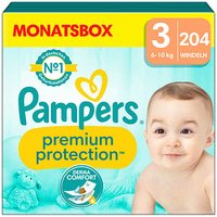 Pampers® Windeln Monatsbox premium protection™ Größe Gr.3 (6-10 kg) für Babys und Kleinkinder (4-18 Monate), 204 St. von Pampers®