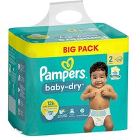 Pampers® Windeln baby-dry™ BIG PACK  Größe Gr.2 (4-8 kg) für Neugeborene (0-3 Monate), 78 St. von Pampers®