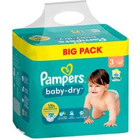 Pampers® Windeln baby-dry™ BIG PACK  Größe Gr.3 (6-10 kg) für Babys und Kleinkinder (4-18 Monate), 68 St. von Pampers®