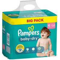 Pampers® Windeln baby-dry™ BIG PACK  Größe Gr.4 (9-14 kg) für Babys und Kleinkinder, 60 St. von Pampers®