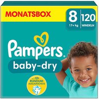 Pampers® Windeln baby-dry™ Monatsbox Größe Gr.8 (17+ kg) für Kids und Teens (4-12 Jahre), 120 St. von Pampers®