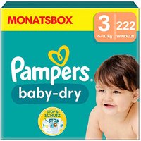 Pampers® Windeln baby-dry™ Monatsbox Größe Gr.3 (6-10 kg) für Babys und Kleinkinder, 222 St. von Pampers®