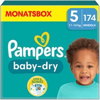 Pampers® Windeln baby-dry™ Monatsbox Größe Gr.5 (11-16 kg) für Babys und Kleinkinder, 174 St. von Pampers®