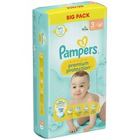 Pampers® Windeln premium protection™ BIG PACK Größe Gr.3 (6-10 kg) für Babys und Kleinkinder (4-18 Monate), 58 St. von Pampers®