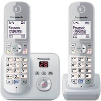 Panasonic KX-TG6822GS Schnurloses Telefon-Set mit Anrufbeantworter silber von Panasonic