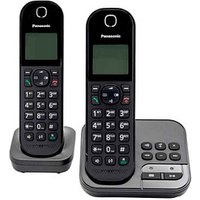 Panasonic KX-TGC422GB Duo Schnurloses Telefon-Set mit Anrufbeantworter schwarz von Panasonic