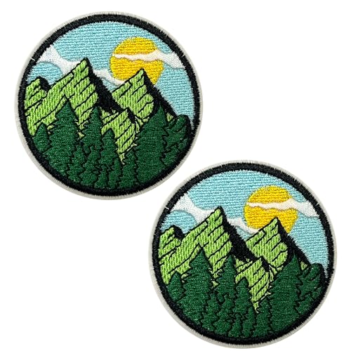 2 x Berglandschaft – zum Aufbügeln (7 cm) von Panda Loco