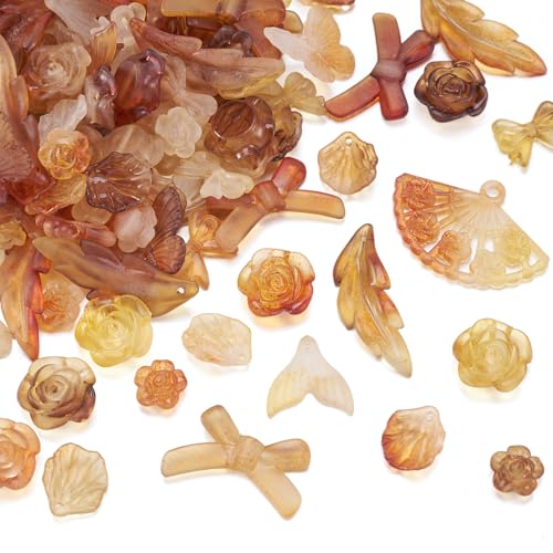PandaHall 100 g sortierte Acrylperlen, mattiert, Blume, Schleife, Schmetterling, Blatt, matt, ästhetische Bastelperlen, Großpackung für DIY-Armbänder, Halsketten, Ohrringe, Schmuckherstellung PandaHall 100 g sortierte Acrylperlen, mattiert, Blume, Schleife, Schmetterling, Blatt, matt, ästhetische Bastelperlen, Großpackung für DIY-Armbänder, Halsketten, Ohrringe, Schmuckherstellung von PH PandaHall