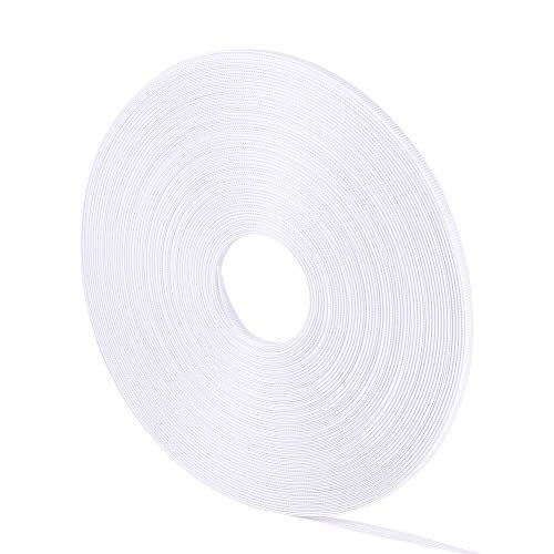 PandaHall 50 Yards 6mm Polyester Knochen Zum Nähen, Weißes Durchnähtes Hochzeitskleid Mit Niedriger Dichte Und Hochzeitskleid-Stillkappen Partykleider DIY Craft Making, Weiß von PH PandaHall