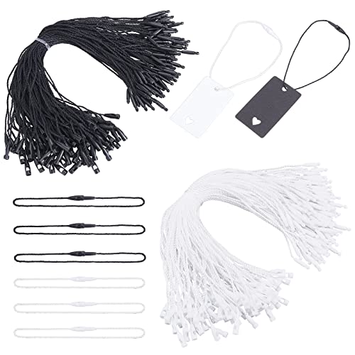 PandaHall Hang Tag Nylonschnur, 600pcs 2 Farben Nylon Snap Lock Schwarz Weiß 9.4" Lange Pin Loop Fasteners Hook Ties Für Exquisite Store Einzelhandel Kleidung Schuhe Geldbörsen Taschen Preisschild von PH PandaHall