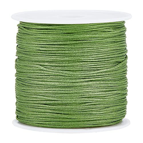 PandaHall ca. 45 m/Rolle 0.8 mm Nylonfaden Nylonschnur DarkSeaGreen Nylon Schmuckband für benutzerdefinierte gewebt Schmuck Machen von PH PandaHall