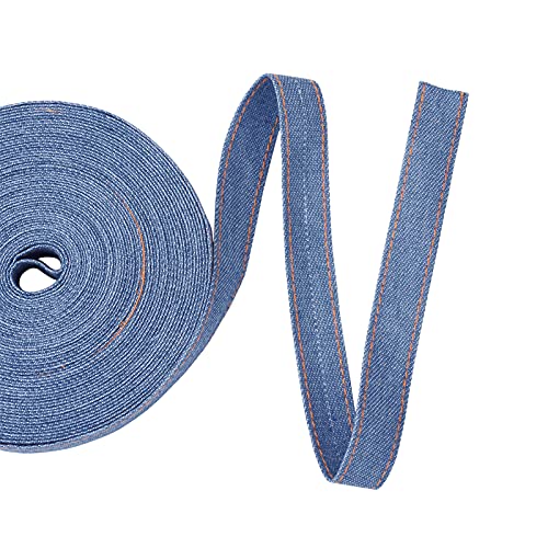 Pandahall 10.9 Yards Stitch Denim Ribbons Denim Ribbon Fabric 0.62 Inch Wide Denim Strips for Crafts Headband Apparel Jeans Bows and Sewing Decorations von PandaHall