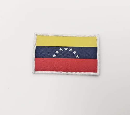 7 Star Venezuela Embroidered Patches, Venezuela 7 Star Patches (Venezuela 7 Sterne) von Pandiui23