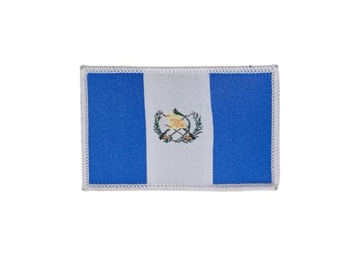 Bestickte Aufnäher Guatemala-Flagge mit offiziellen Farben, gesticktes Wappen, bestickte Motorradflicken, Militär-Patches (Guatemala) von Pandiui23