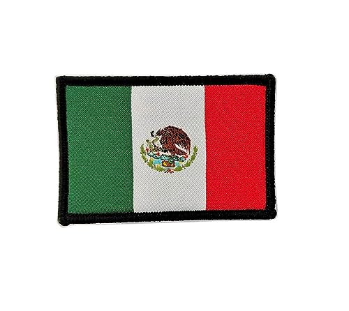 Mexiko Patch - Flaggenpatch Mexiko, Taktischer Mexiko Patch - Gestickter Länderpatch Mexiko- Militär Patch Mexiko (Mexiko) von Pandiui23