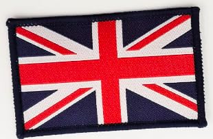 Bestickte Aufnäher mit UK-Flagge – UK-Wappen bestickt – Aufnäher UK bestickt – Aufnäher UK Militär Patch von Pandiui23