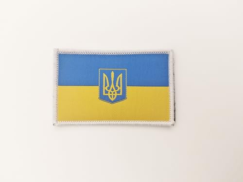 Bestickte Aufnäher mit Ukraine-Flagge in offiziellen Farben – besticktes Ukraine-Wappen – Aufnäher UkraineBikers bestickt – Ukraine Militär-Patches, Ukraine-Aufnäher (Ukraine) von Pandiui23