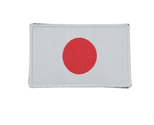 Bestickter Aufnäher mit japanischer Flagge in offiziellen Farben, gesticktes Wappen, bestickte Motorradflicken, Militär-Aufnäher (Japan) von Pandiui23