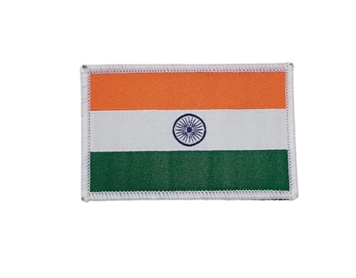 Offizielle Farben der indischen Flagge gestickte Patches - bestickte Schild - bestickte Radfahrer-Patches, Militärpatches, Indien Patch (Indien) von Pandiui23