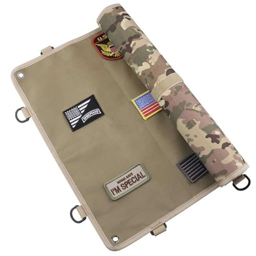 Pandiui23 Militärische Taktische Display Panel mit moralischen Patch-Panel, Haken und Schleife, Klett-Panel, taktische militärische Display Panel mit Klettverschluss (60 x 45 cm, Camouflage) von Pandiui23