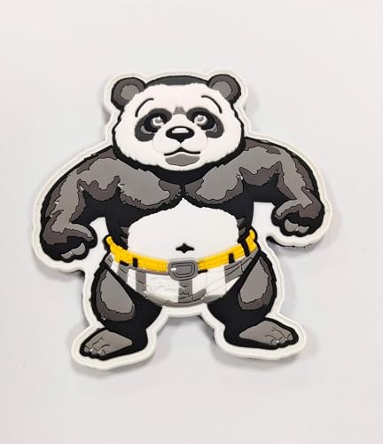 Pandiui23 Patch aus PVC Panda Militär, Patch Panda, Abzeichen Panda, Flagge-Patch Panda, Taktisches Patch Panda, Patch PVC Panda, patch crossfit (Panda) von Pandiui23