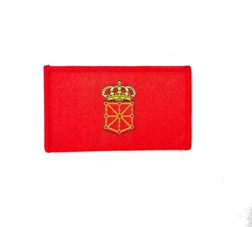 Pandiui23 Navarra Patch - Flaggenpatch Navarra, Taktischer Navarra Patch - Gestickter Länderpatch Navarra- Militär Patch Navarra (Navarra) von Pandiui23