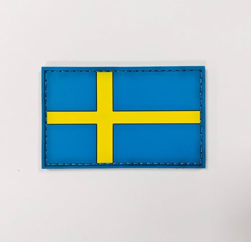 Pandiui23 Patch aus PVC Schweden Militär Patch Schweden, Abzeichen Schweden, Flagge-Patch Schweden, Taktisches Patch Schweden, Patch PVC Schweden (Schweden) von Pandiui23