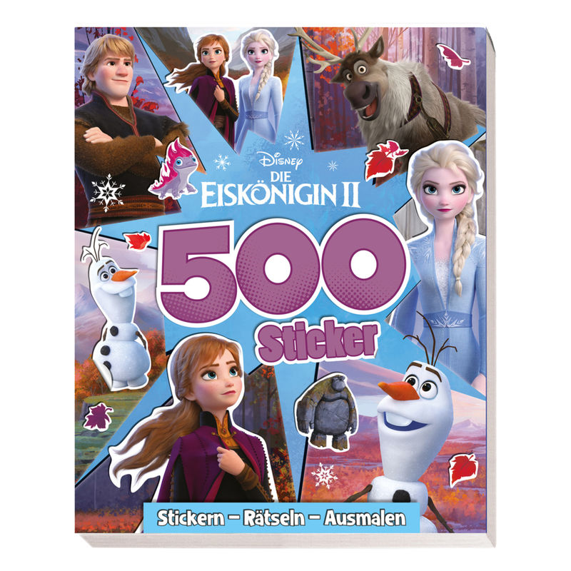 Disney Die Eiskönigin 2: 500 Sticker - Stickern - Rätseln - Ausmalen - Panini, Kartoniert (TB) von Panini Books