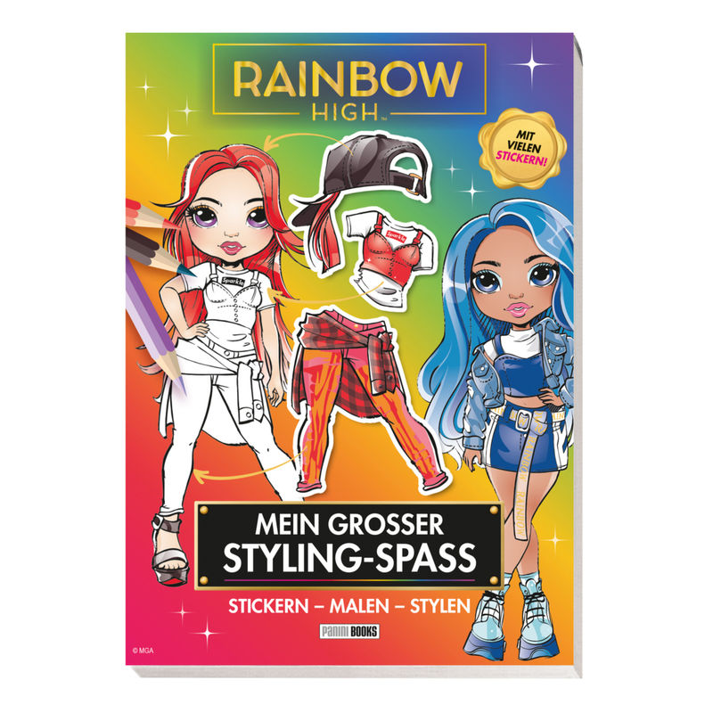 Rainbow High: Mein Großer Styling-Spaß: Stickern, Malen, Stylen - Panini, Kartoniert (TB) von Panini Books