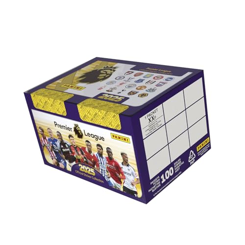 Premier League 2025 Offizielle Aufkleber-Kollektion, 100 Packungen von Panini