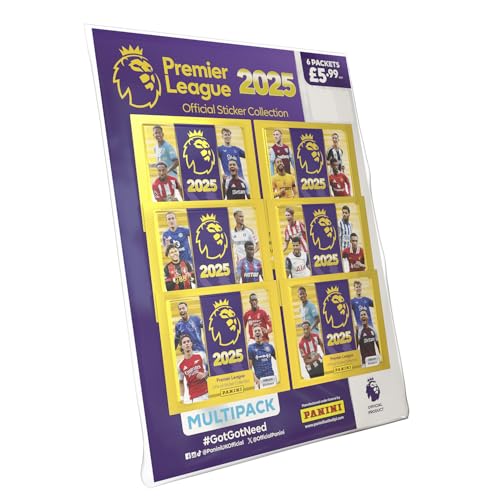 Premier League 2025 Offizielle Aufkleber-Kollektion, Multipack von Panini