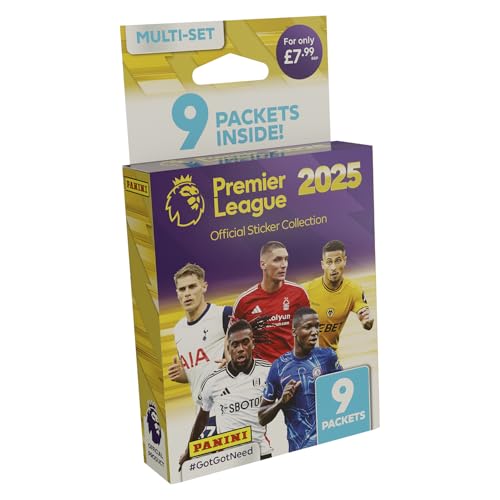 Premier League 2025 Offizielle Aufkleber-Kollektion – Multiset von Panini