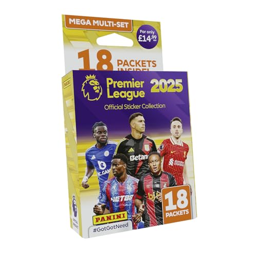 Premier League 2025 Offizielle Sticker-Kollektion – Mega Multiset von Panini