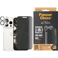 PanzerGlass™ 3-in-1 Privacy Schutz-Set für Apple iPhone 15 Pro von PanzerGlass™