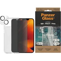 PanzerGlass™ 3-in-1 Protection Handy-Cover für Apple iPhone 14 transparent, transparent, schwarz von PanzerGlass™