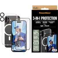 PanzerGlass™ 3-in-1 Schutz-Set für Apple iPhone 16 von PanzerGlass™