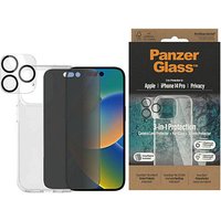 PanzerGlass™ Full Body 360° Handyhülle für Apple iPhone 14 Pro transparent, schwarz von PanzerGlass™