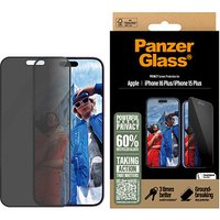 PanzerGlass™ Privacy Display-Blickschutzglas für Apple iPhone 15 Plus, iPhone 16 Plus von PanzerGlass™