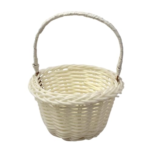 2 8x5 cm Weidenrattan Blumenkorb mit Henkel Wicker Hochzeit Blume Mädchen Korb Blumenarrangement Korb Blume Mädchen Korb für Par Home Decor von Paodduk