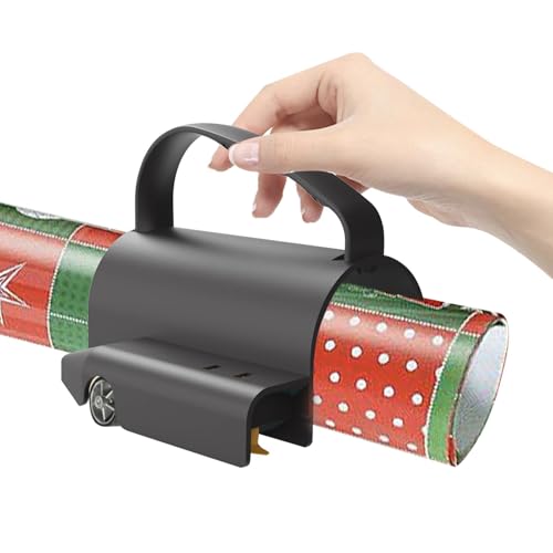 Paodduk Weihnachtspapierschneider, Papierrollenschneider - Rollenpapier-Trimmer | Geschenkpapier-Rollenschneider mit Griff, Weihnachts-Wrap-Cutter-Werkzeugrohr zum Basteln von Geschenkpapier, von Paodduk