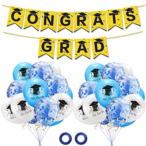 2023 Graduation Ballon Hängeset Kombination Zubehör für Universitätsstudent Junior School Student Graduation Ballon Set 2023 von Paopaoldm