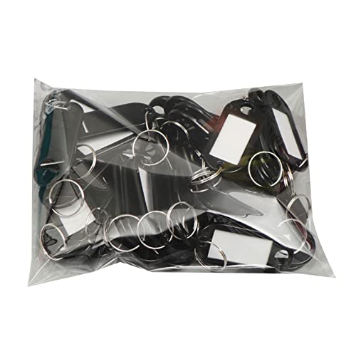 50 Stück/Set Schlüsselanhänger Etikettenschlüssel mit geteiltem und Etikettenfenster, Gepäck, praktische Schlüsselkennzeichnungen von Paopaoldm