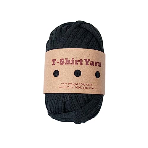 Buntes T-Shirt-Garn, Strickgarn, Polyester-Stoffstreifen zum Weben und Nähen, Häkeln, Projekt-Decken von Paopaoldm