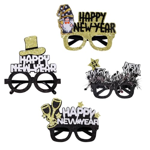 Papierbrillen für das neue Jahr, 5/4 Stück, 2024, Neujahrsfeiertag, Party-Dekoration für Hochzeit, Geburtstag, Party, Kinderspielzeug, Geschenk, Weihnachtsfeier, Brillenrahmen von Paopaoldm